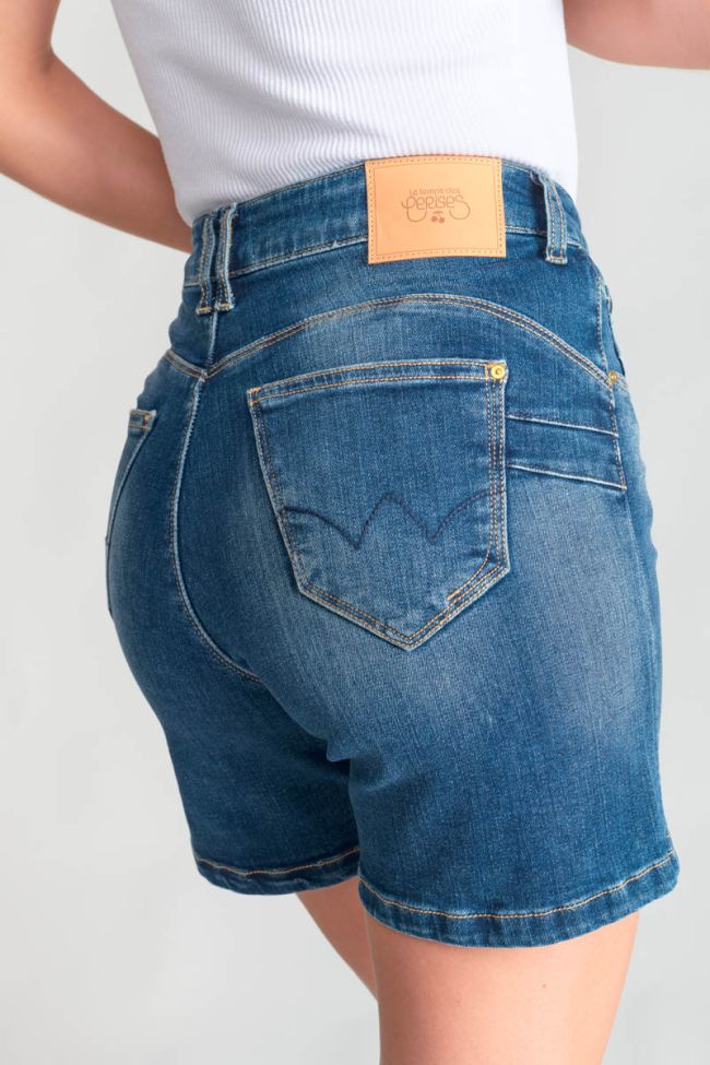 Faded blue denim Katie shorts