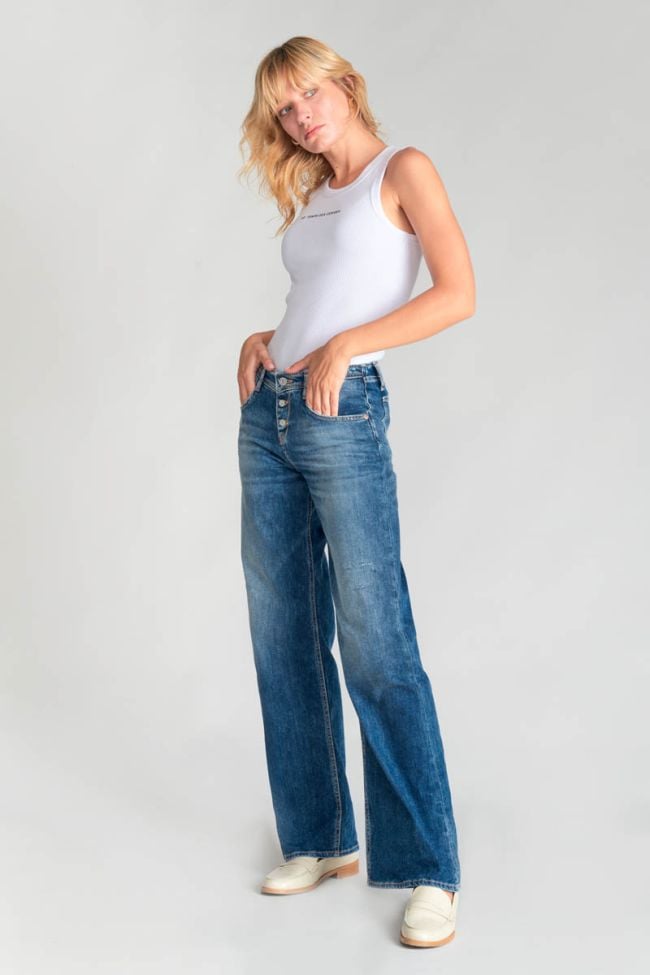 Jeans wide leg Lauryn destroy blue N°3