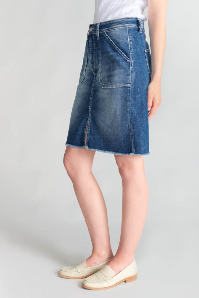 Faded blue denim Ledisi skirt
