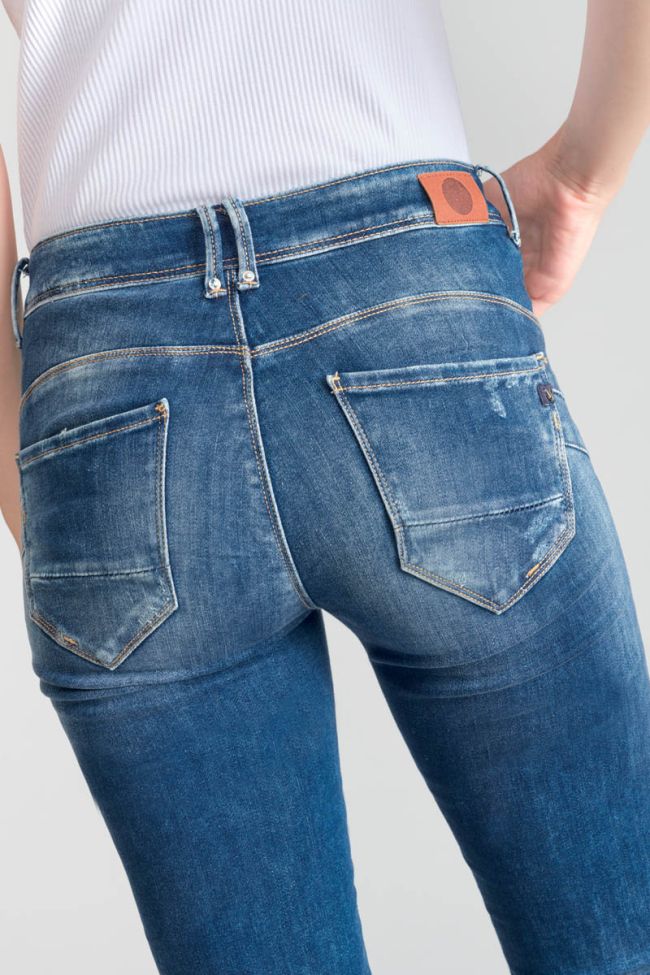 Jeans pulp slim Lem high waist 7/8th destroy blue N°2