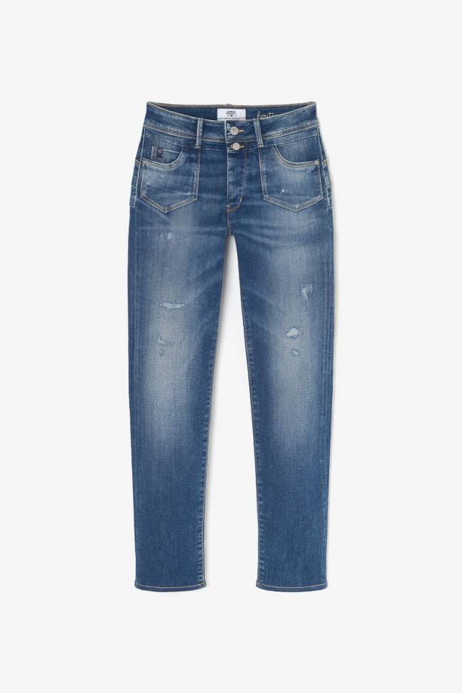 Jeans pulp slim Lem high waist 7/8th destroy blue N°2