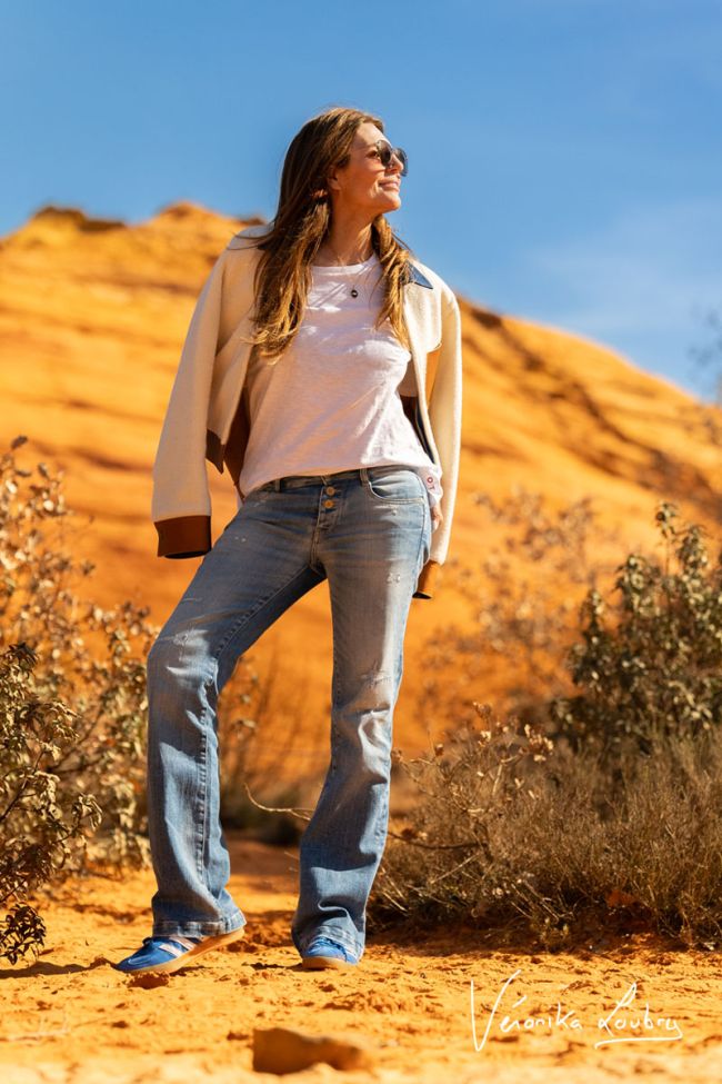 Patricia flare by Véronika Loubry blue jeans N°4