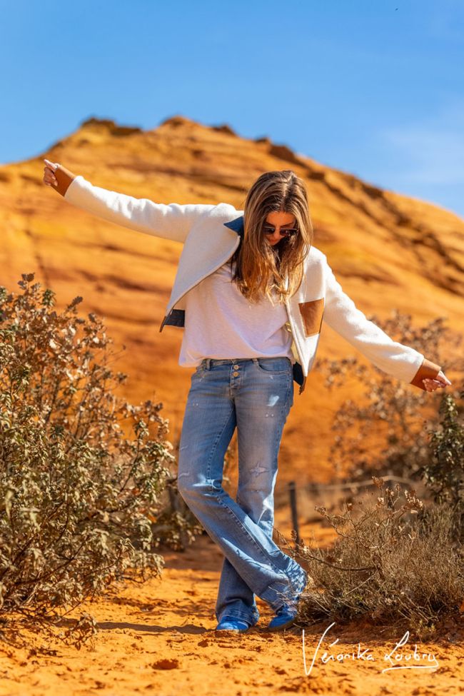 Patricia flare by Véronika Loubry blue jeans N°4