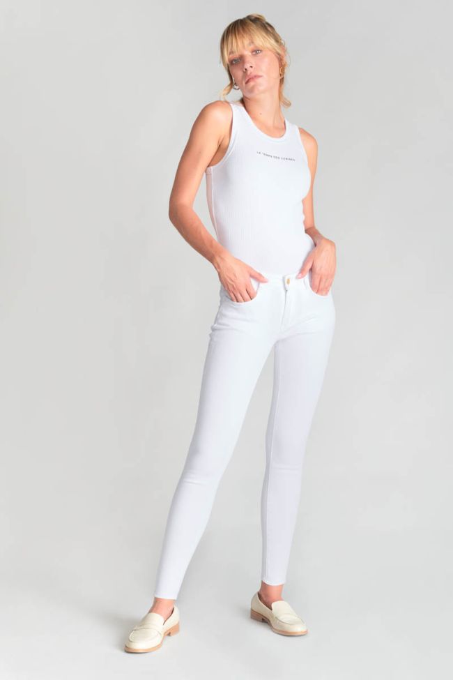Jeans power skinny 7/8th white 