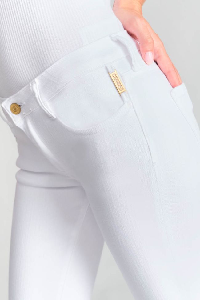Jeans power skinny 7/8th white 
