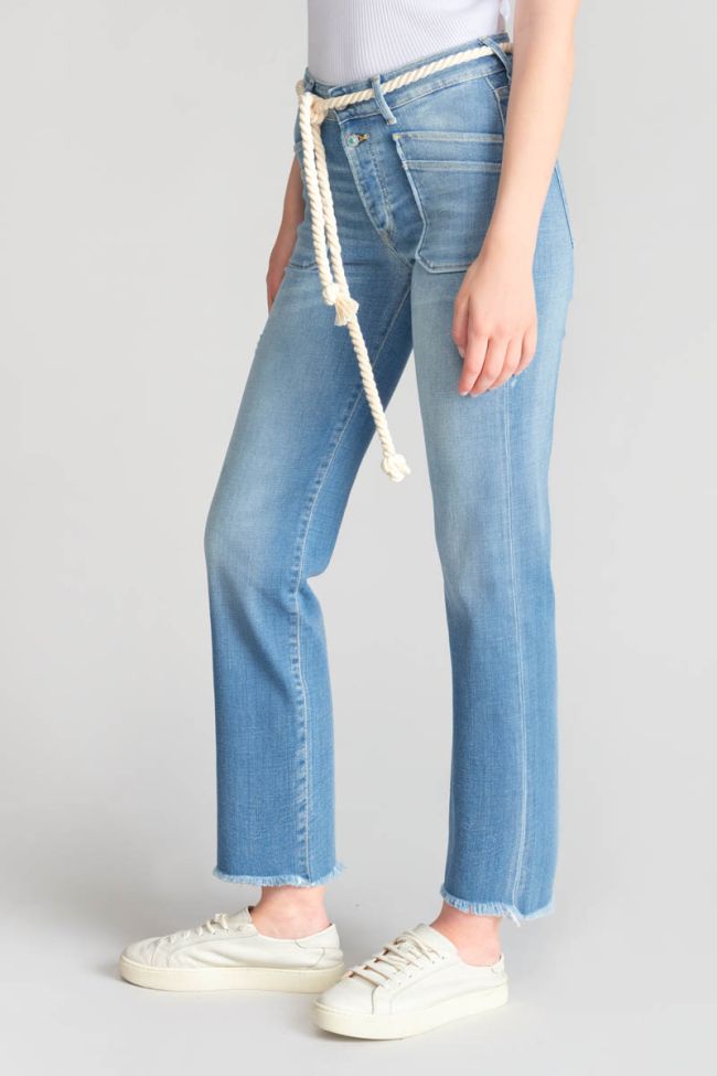 Jeans Pricilia high waist 7/8th destroy blue N°4