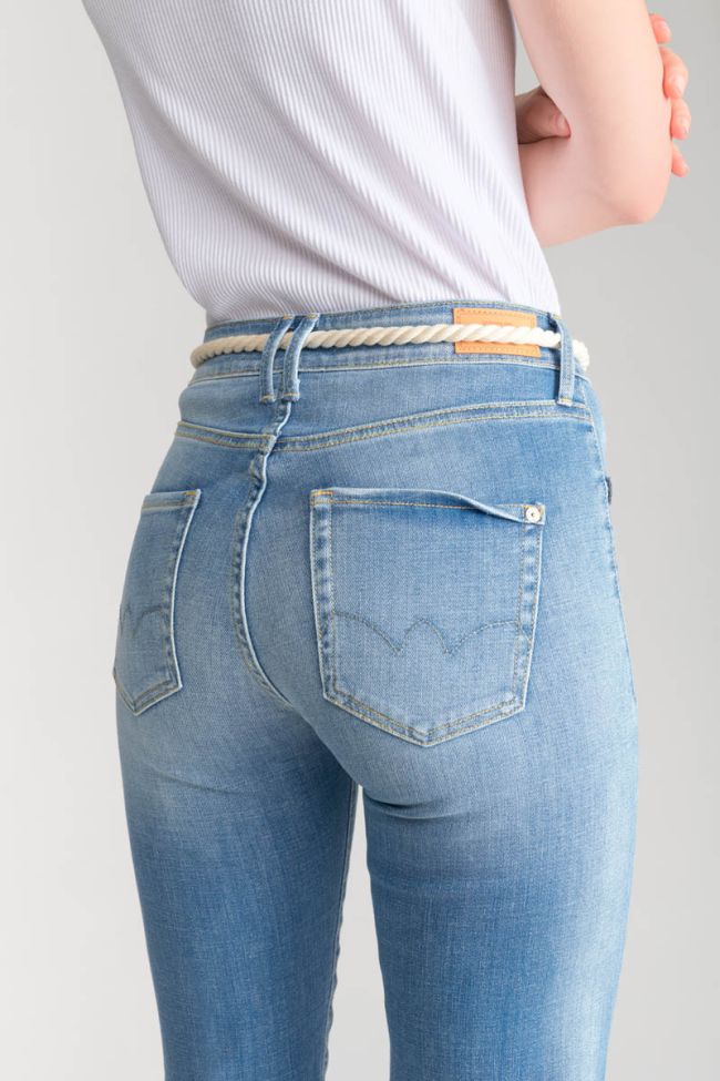 Jeans Pricilia high waist 7/8th destroy blue N°4