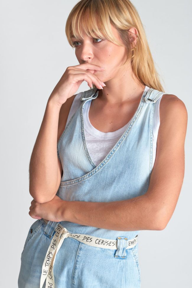 Faded blue denim Riga jumpsuit