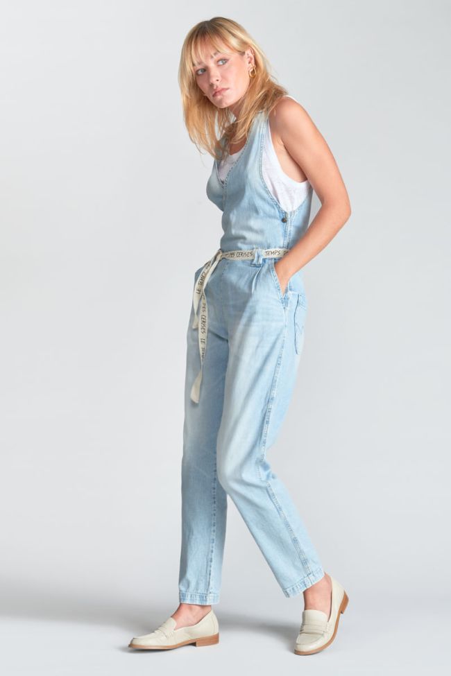 Faded blue denim Riga jumpsuit