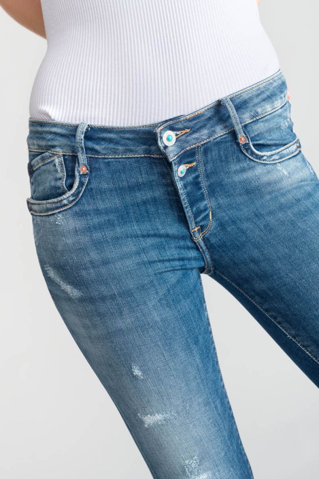 Jeans pulp slim Thais 7/8th destroy blue N°3