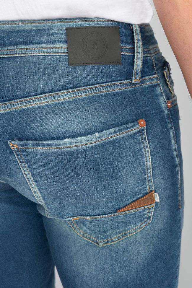 Distressed faded blue Jogg Oc Bermuda shorts