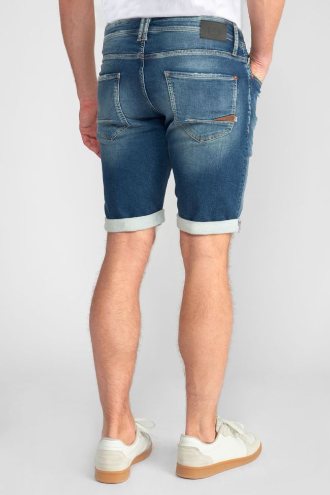 Distressed faded blue Jogg Oc Bermuda shorts