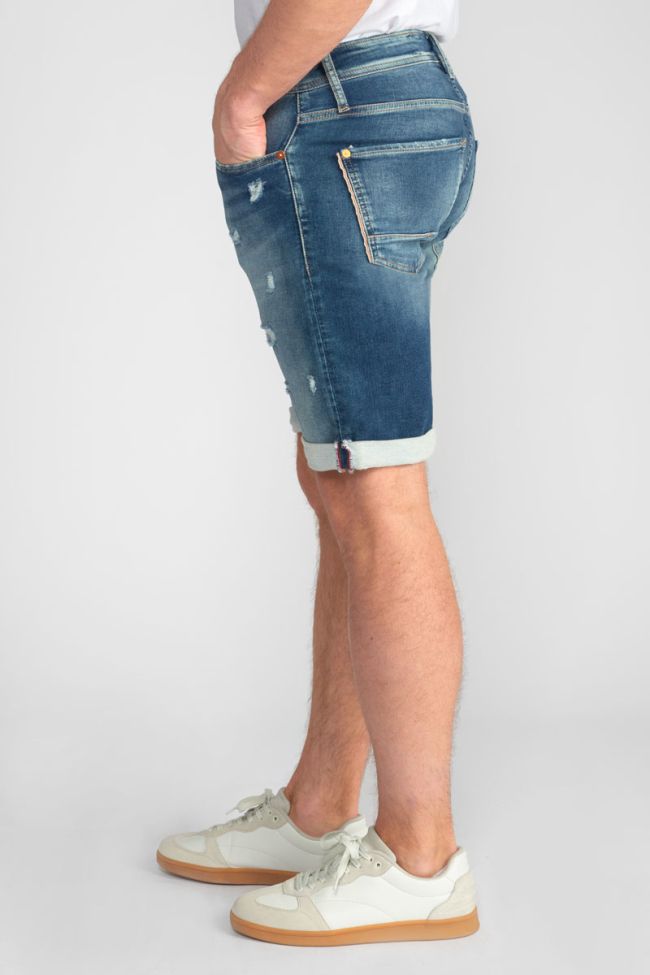 Distressed faded blue Jogg Oc Bermuda shorts