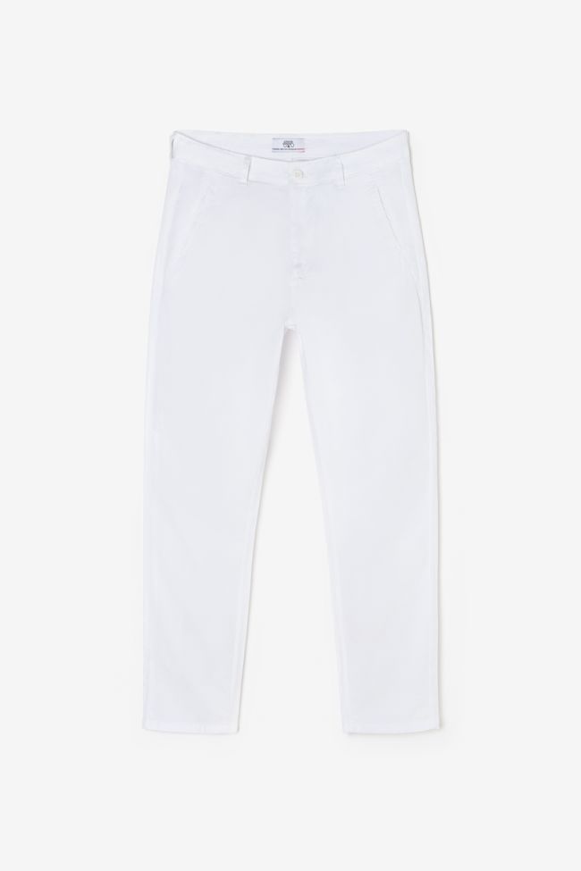 White Arlo loose fit chinos