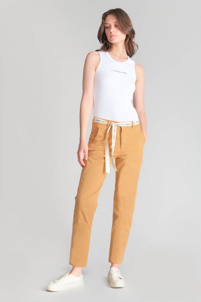 Camel Arlo loose fit chinos