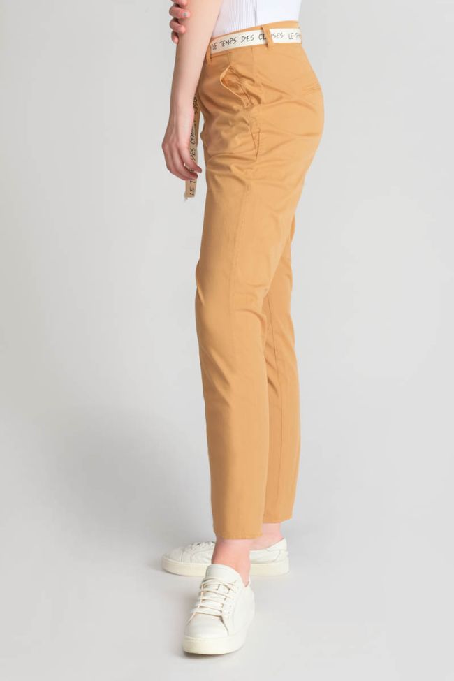 Camel Arlo loose fit chinos