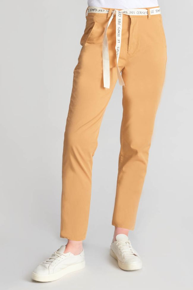 Camel Arlo loose fit chinos