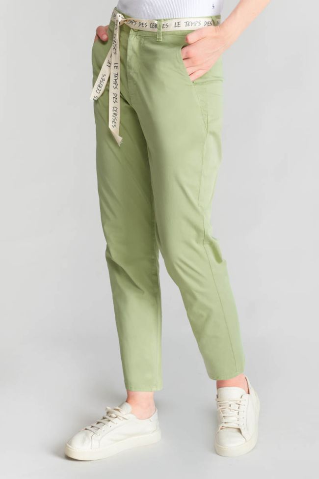 Almond green Arlo loose fit chinos
