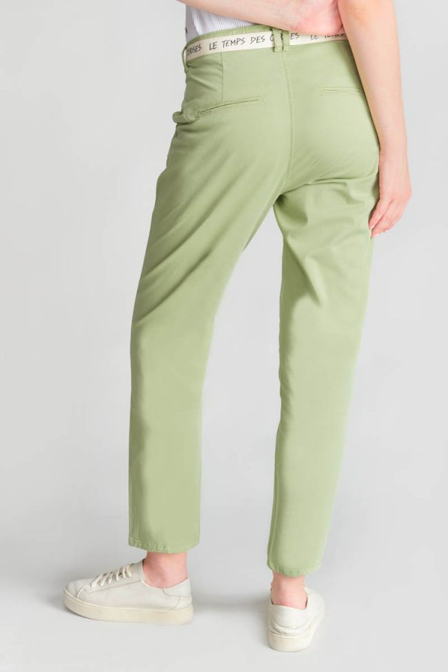 Almond green Arlo loose fit chinos