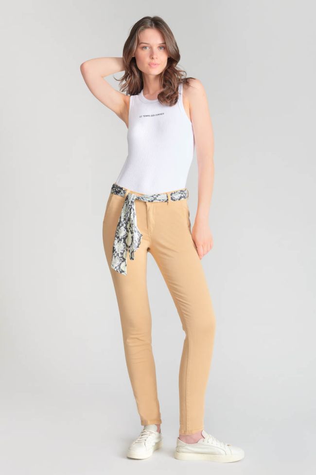 Pantalon chino Dyli5 beige sable
