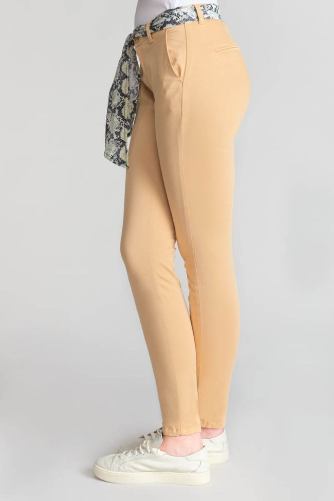 Pantalon chino Dyli5 beige sable