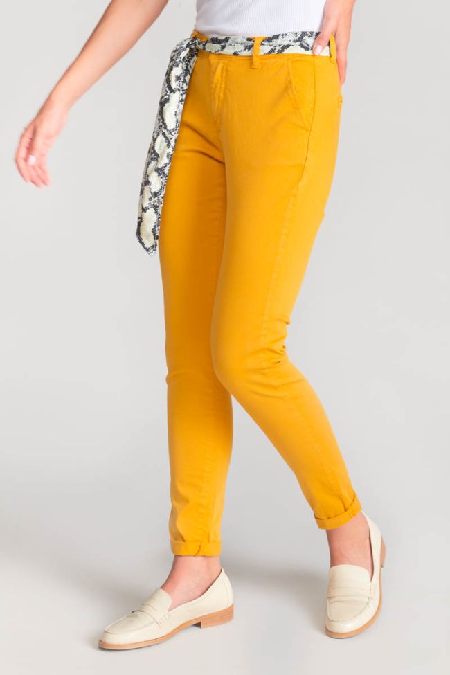 Pantalon chino Dyli5 moutarde