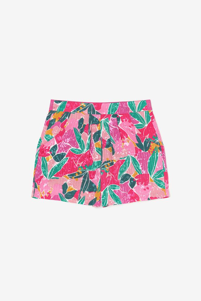 Fuchsia patterned Trille shorts