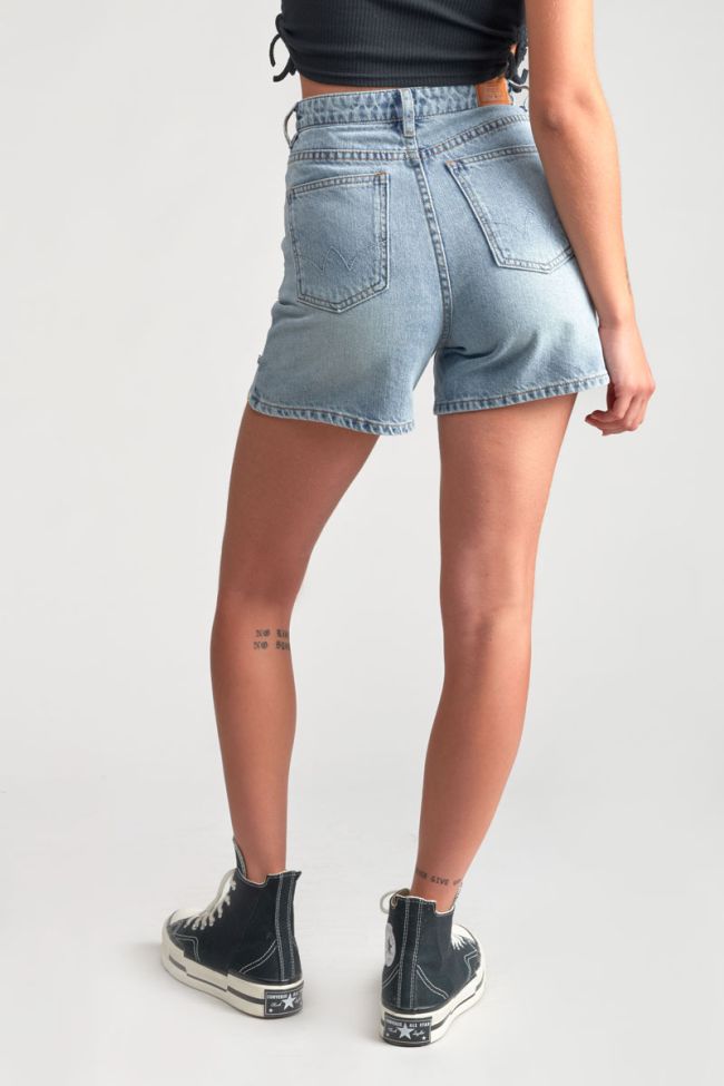 Blue denim Camgi high-waisted shorts