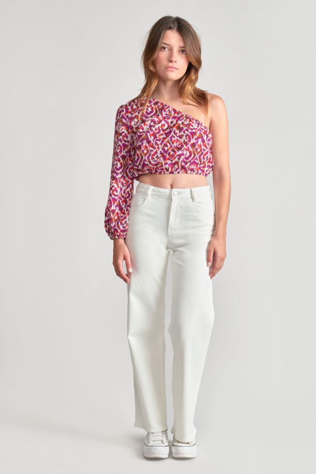 White Rommigi wide-leg high waist jeans