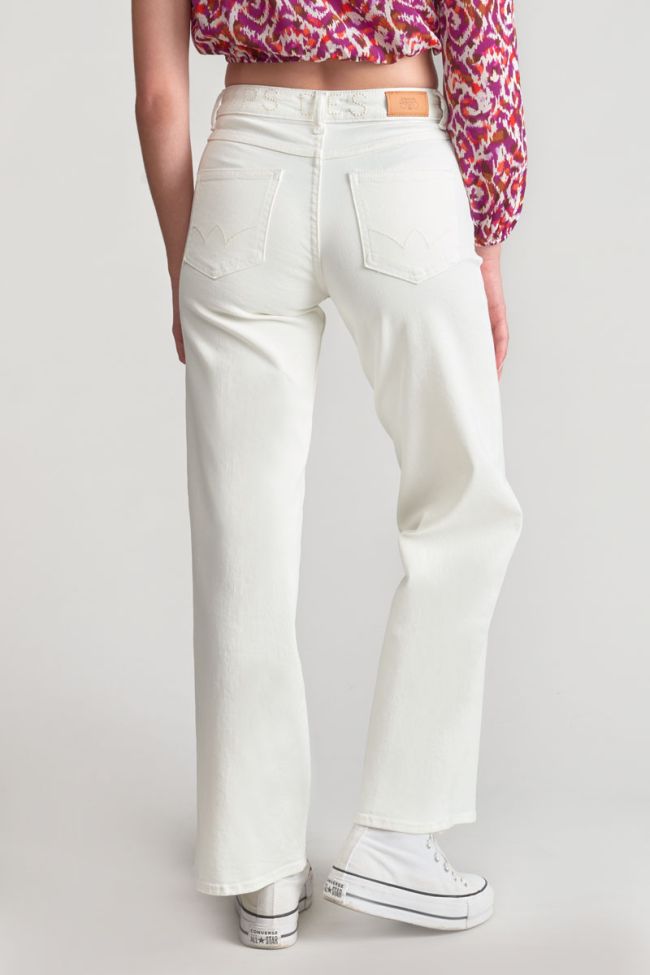 White Rommigi wide-leg high waist jeans
