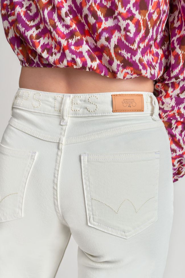 White Rommigi wide-leg high waist jeans