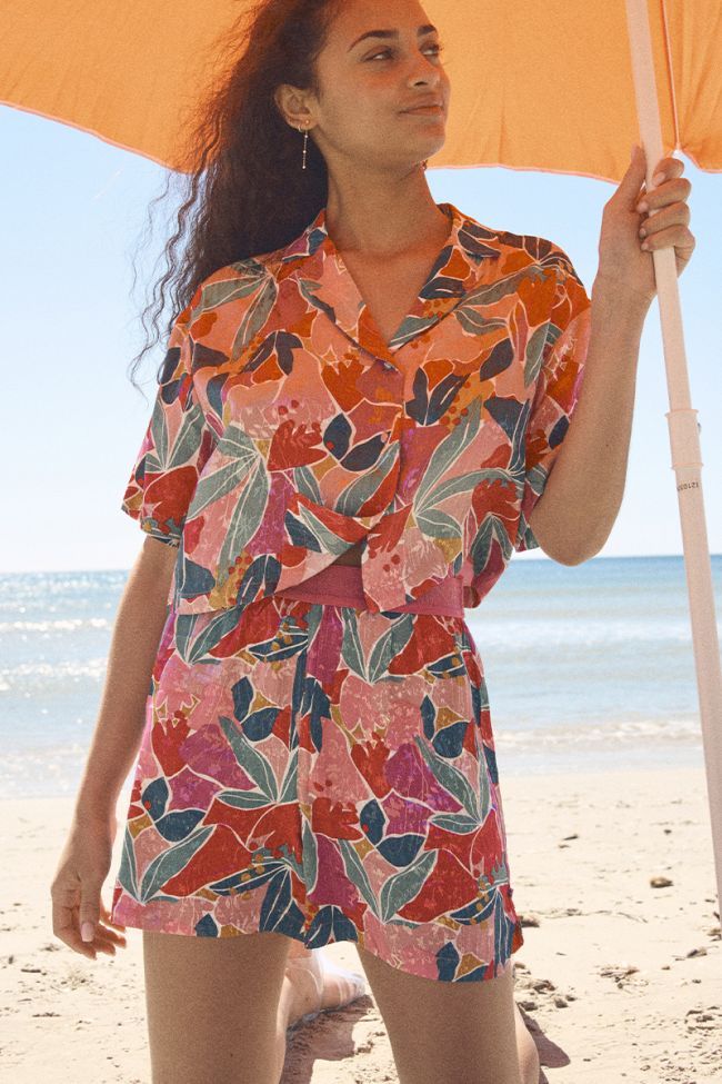 Fuchsia patterned Trillegi shorts