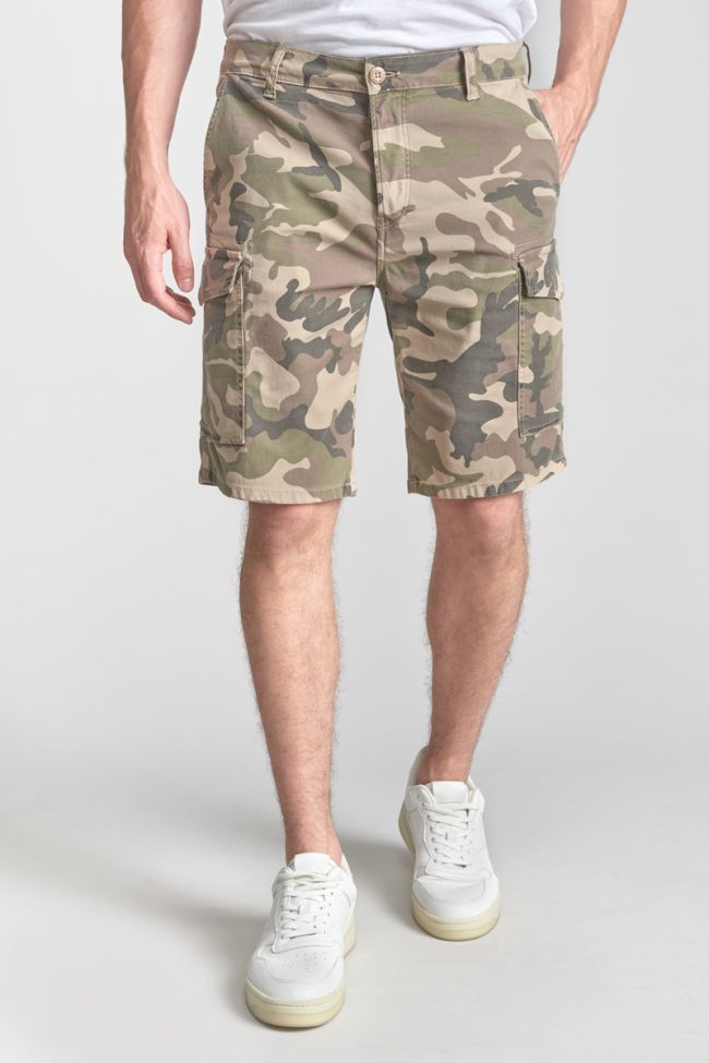 Khaki camouflage Camo Bermuda shorts