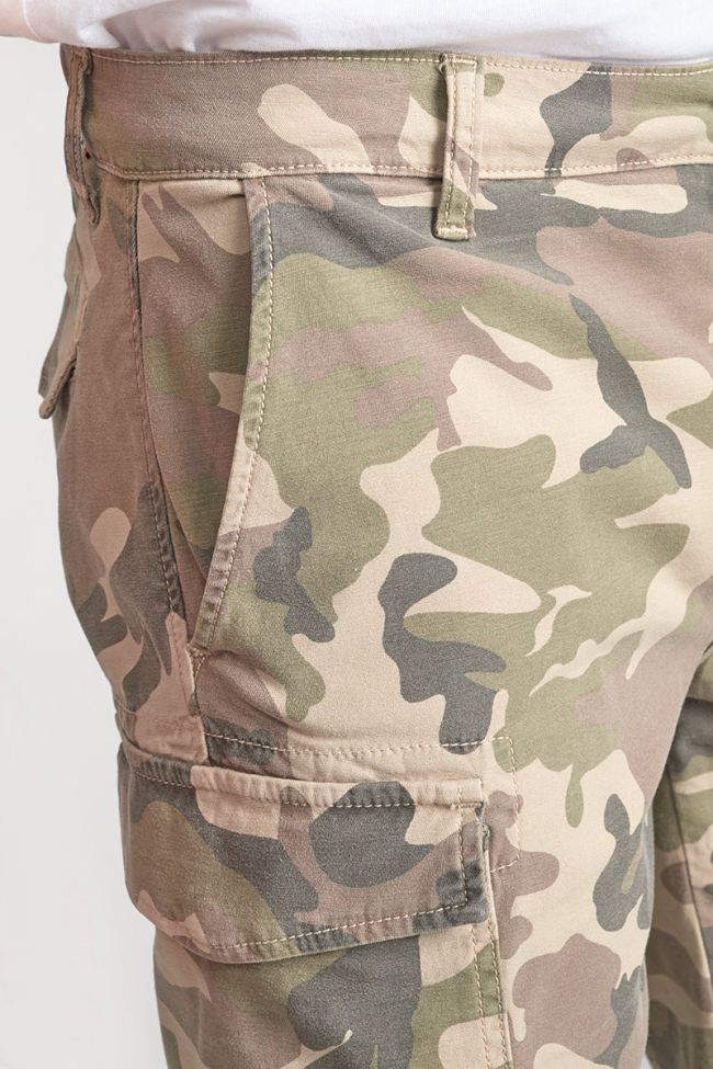 Khaki camouflage Camo Bermuda shorts