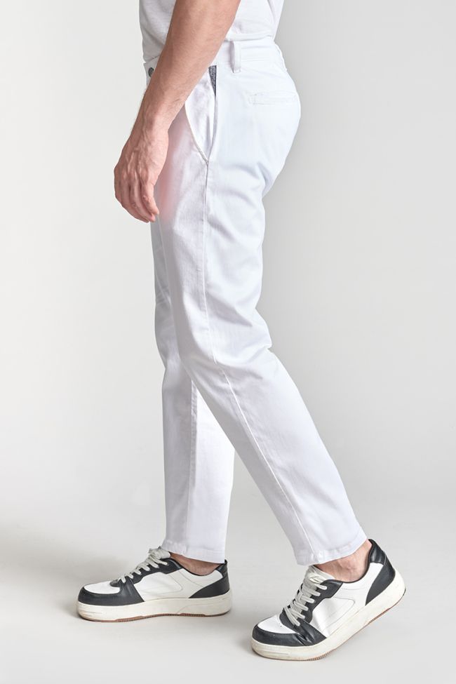 Pantalon chino large Cesar blanc