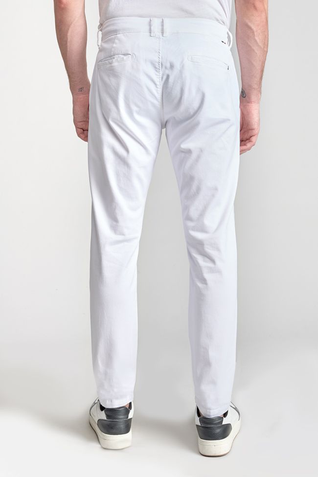 Pantalon chino large Cesar blanc