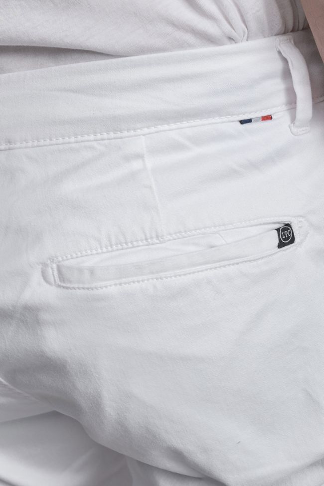 Pantalon chino large Cesar blanc
