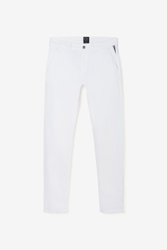 Pantalon chino large Cesar blanc