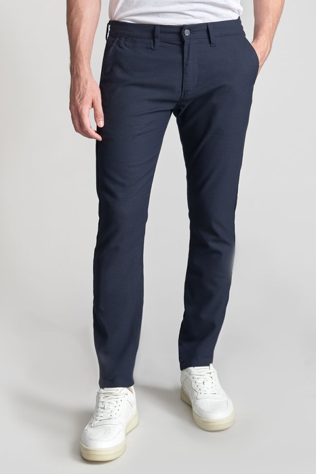 Navy blue marl Nicosie trousers