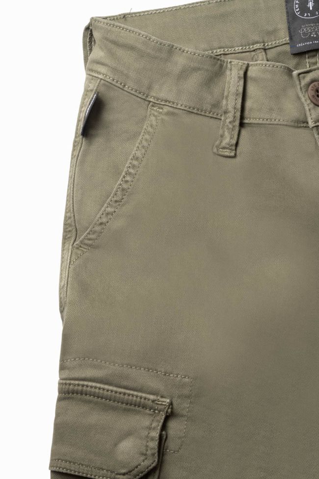 Kalvin khaki tapered arched pants 