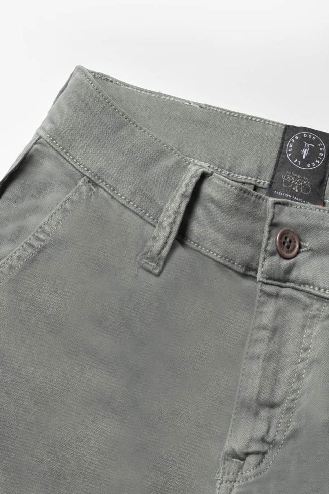 Kalvin green-grey tapered arched pants 