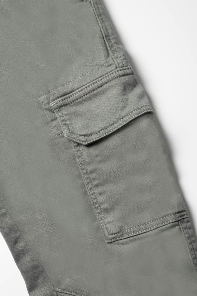 Kalvin green-grey tapered arched pants 