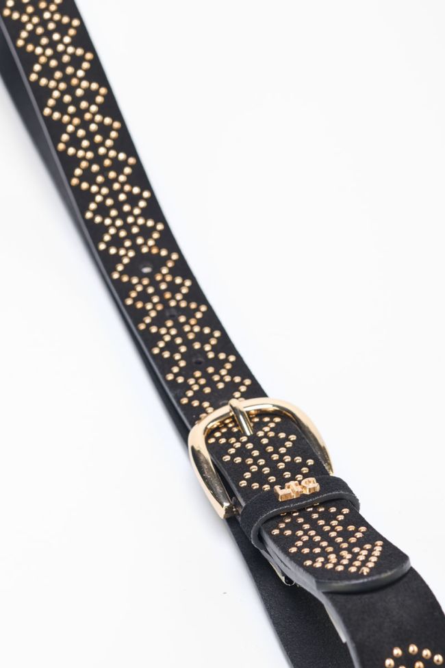 Ceinture Manol noire cloutée