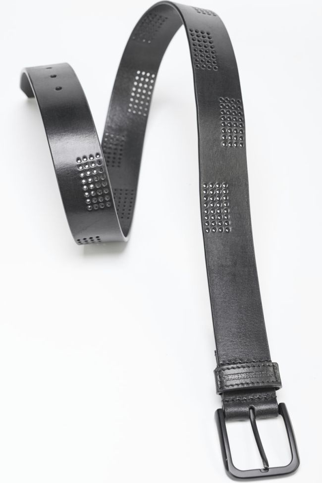 Black leather Capro belt