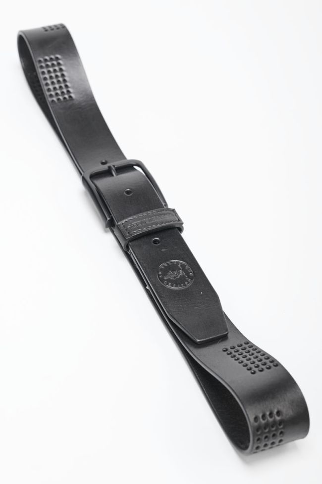 Black leather Capro belt