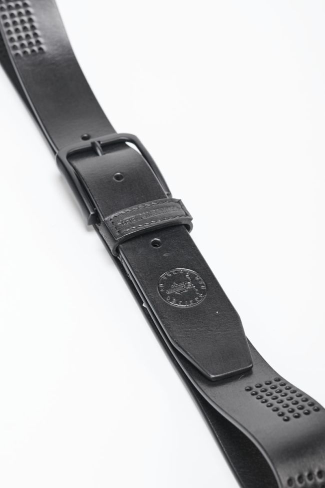 Black leather Capro belt