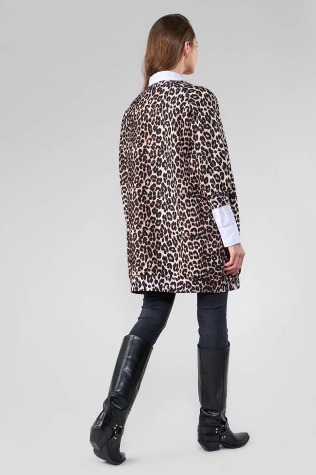 Adelo long sweatshirt with leopard print