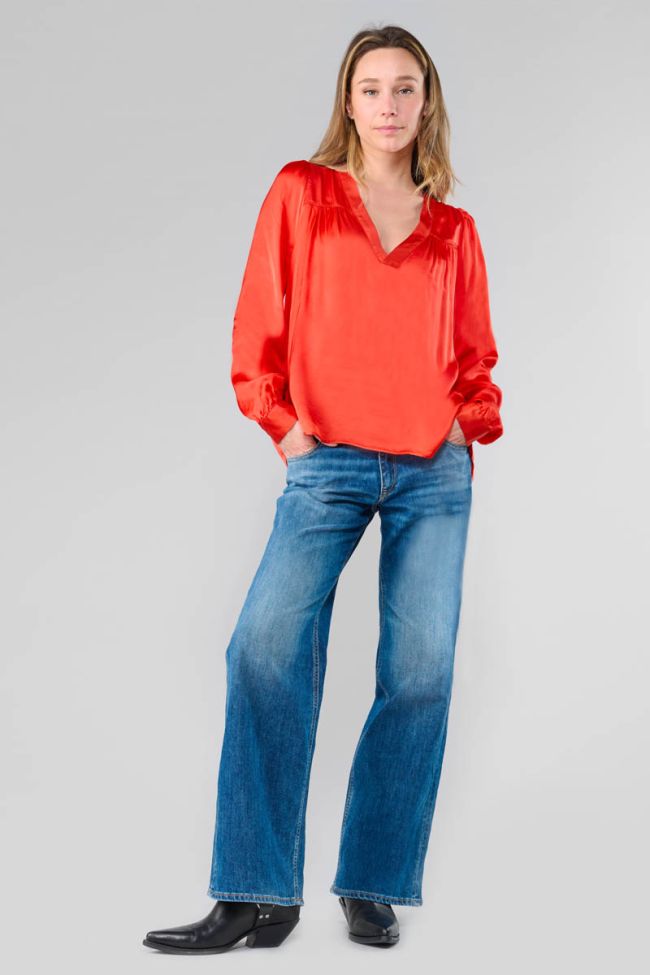 Chimel orange blouse