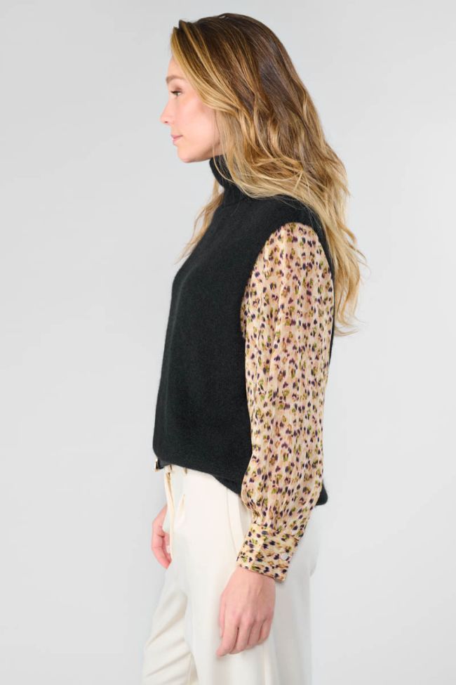 Cleva black sleeveless jumper