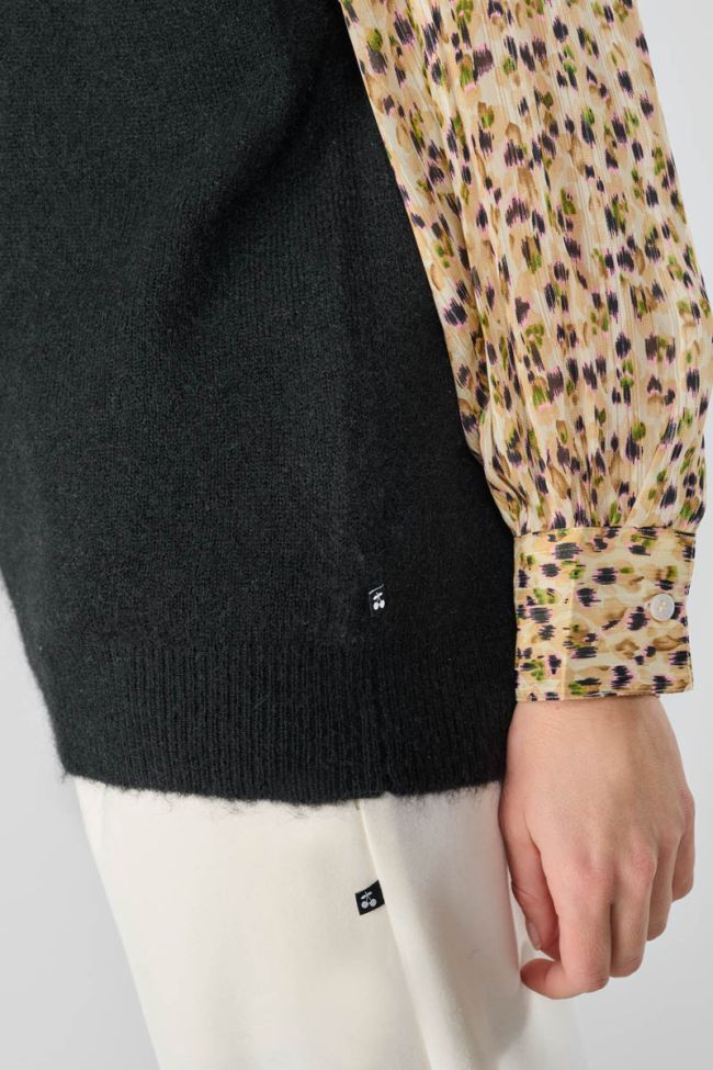 Cleva black sleeveless jumper